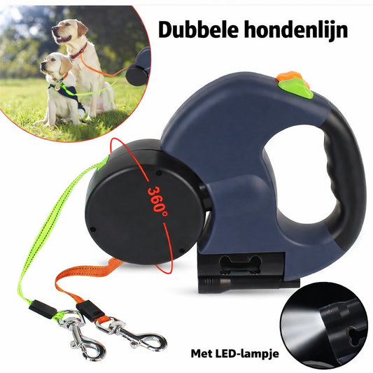 Slimme Automatische Hondenriem met LED-licht - Veilig & Comfortabel Wandelen